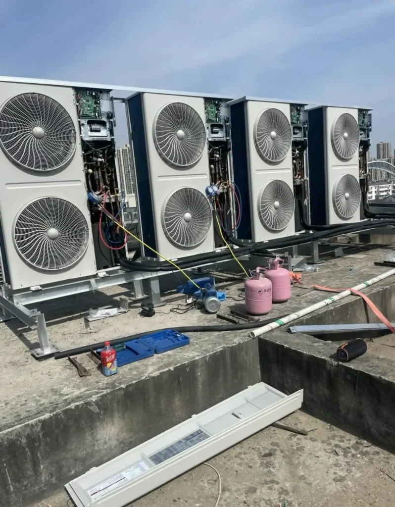 Duct Type AC Outdoor Unit Installation in Riyadh