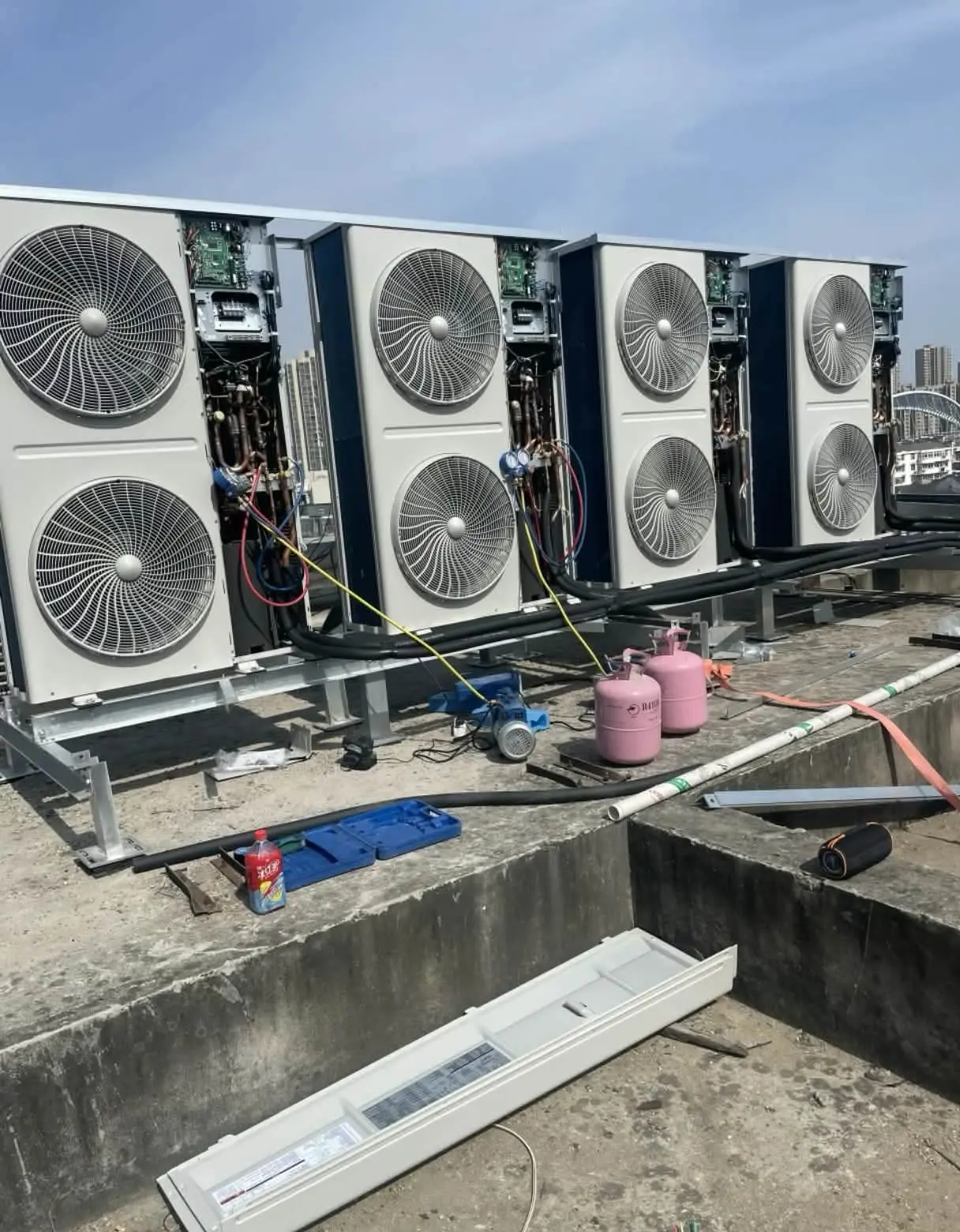 Duct Type AC Outdoor Unit Installation in Riyadh